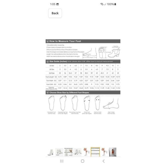 Size 8.5 Dream Pairs White Sianna1 Chunky High Heel Dress Ankle Boots Booties - Picture 3 of 11